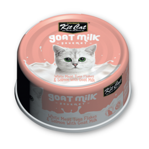 Kitcat - Thịt Hộp Cho Mèo 70g (Sữa Dê Với Cá Ngừ & Cá Hồi)