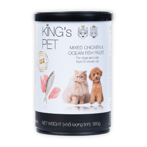King's Pet - Pate Chó & Mèo 380g (Gà & Cá)