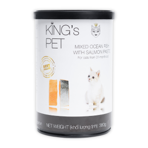 King's Pet - Pate Mèo 380g (Hỗn Hợp Cá Hồi)