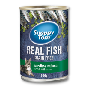 Snappy Tom (Real Fish) - Thịt Hộp Cho Mèo 400g (Cá Trích Cắt Miếng)