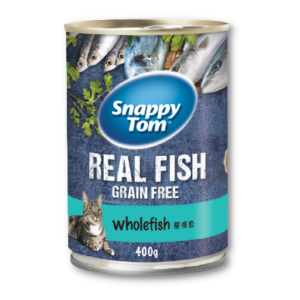 Snappy Tom (Real Fish) - Thịt Hộp Cho Mèo 400g (Cá Trích Nguyên Con)