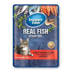 Snappy Tom (Real Fish) - Thịt Gói Cho Mèo 85g (Cá Ngừ & Tôm)