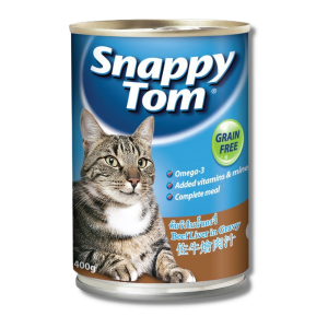 Snappy Tom - Pate Cho Mèo 400g (Gan Bò - Gravy)