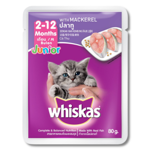 Whiskas - Pate Gói Cho Mèo Con 80g (Cá Ngừ)