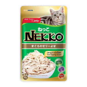 Nekko (Jelly) - Thịt Gói Cho Mèo 70g (Cá Ngừ & Gà)