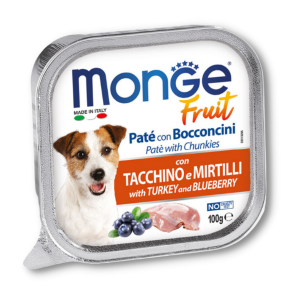 Monge Fresh - Pate Chó 100g (Gà Tây & Việt Quất)