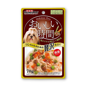 Doggyman - Thịt Gói Cho Chó 70g (Gà Với Gan & 5 Loại Rau Rau)