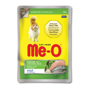 MeO - Pate Gói Cho Mèo 80g (Cá Mòi & Gà)