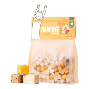 Zhou Zhou - Thịt Sấy Chó Mèo 100g (Gà Với Gan & Lòng Đỏ)